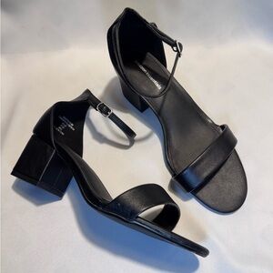 Amazon Essentials Black Strap Heels